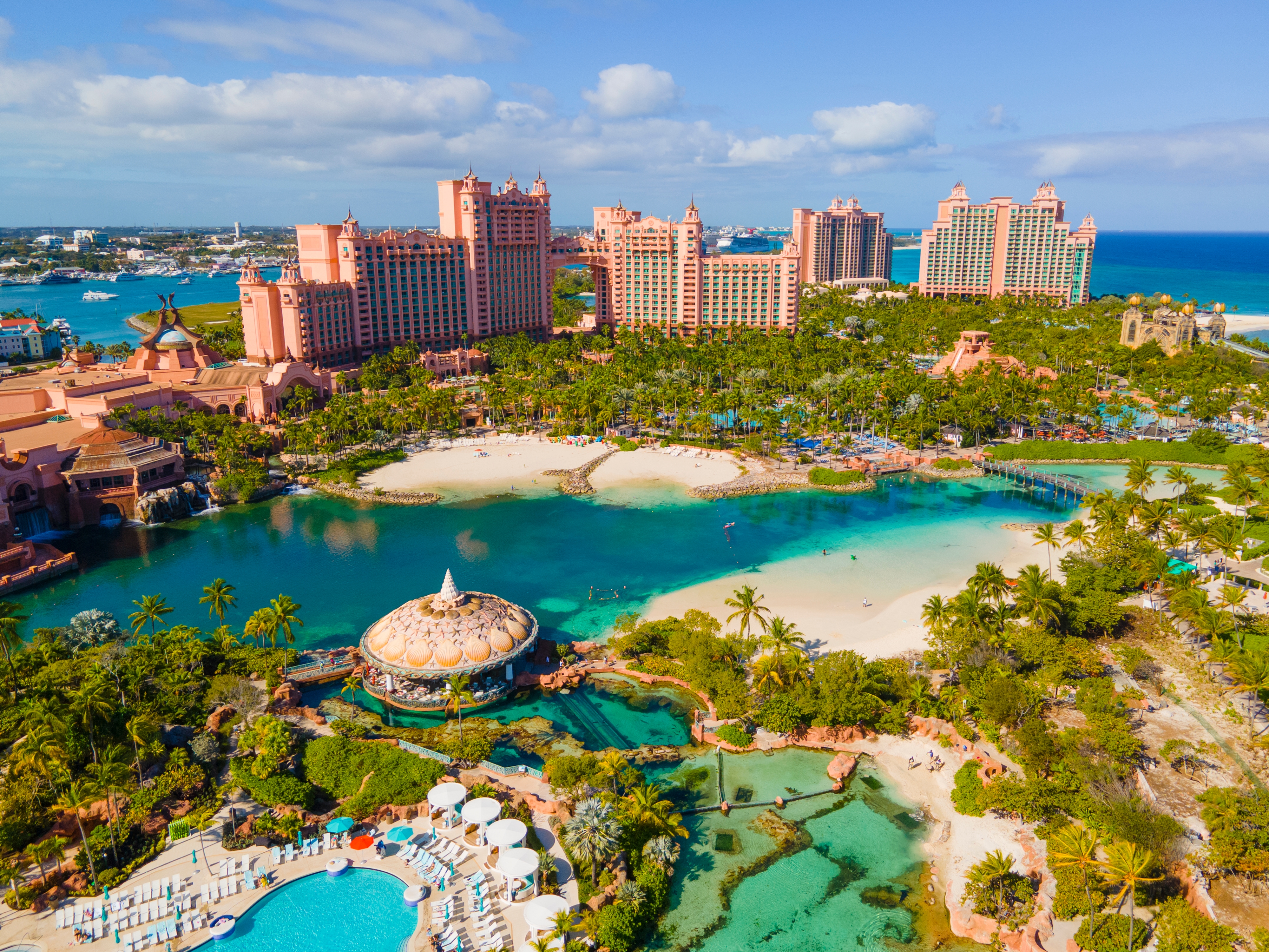 Resort view from a distance