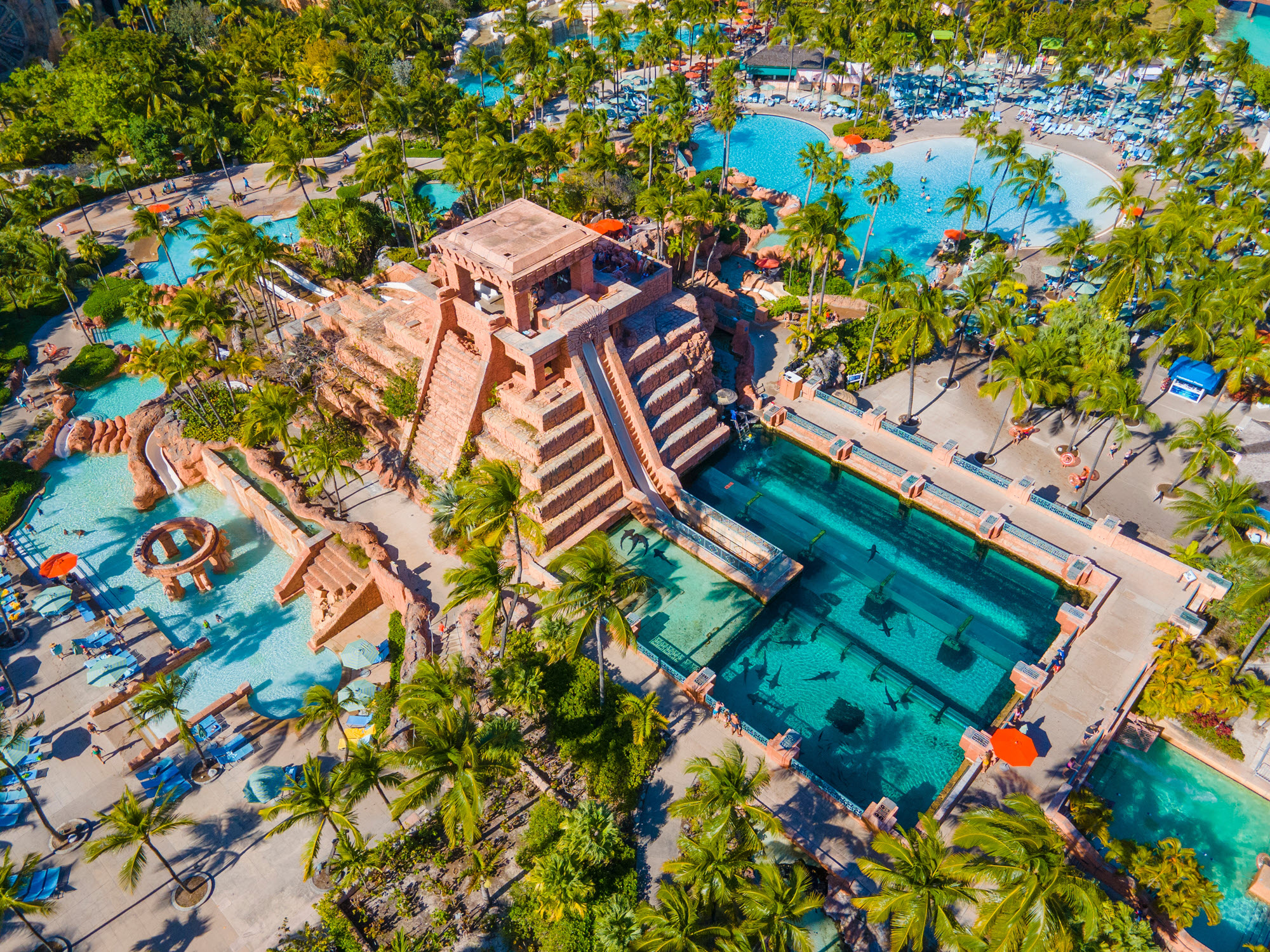 Resort view from above